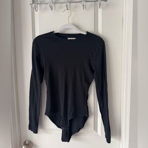 Madewell Black Long Sleeve Bodysuit